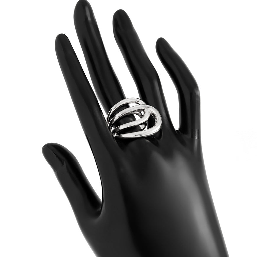 Statement Geometric Metal Bracelet Bold & Glossy