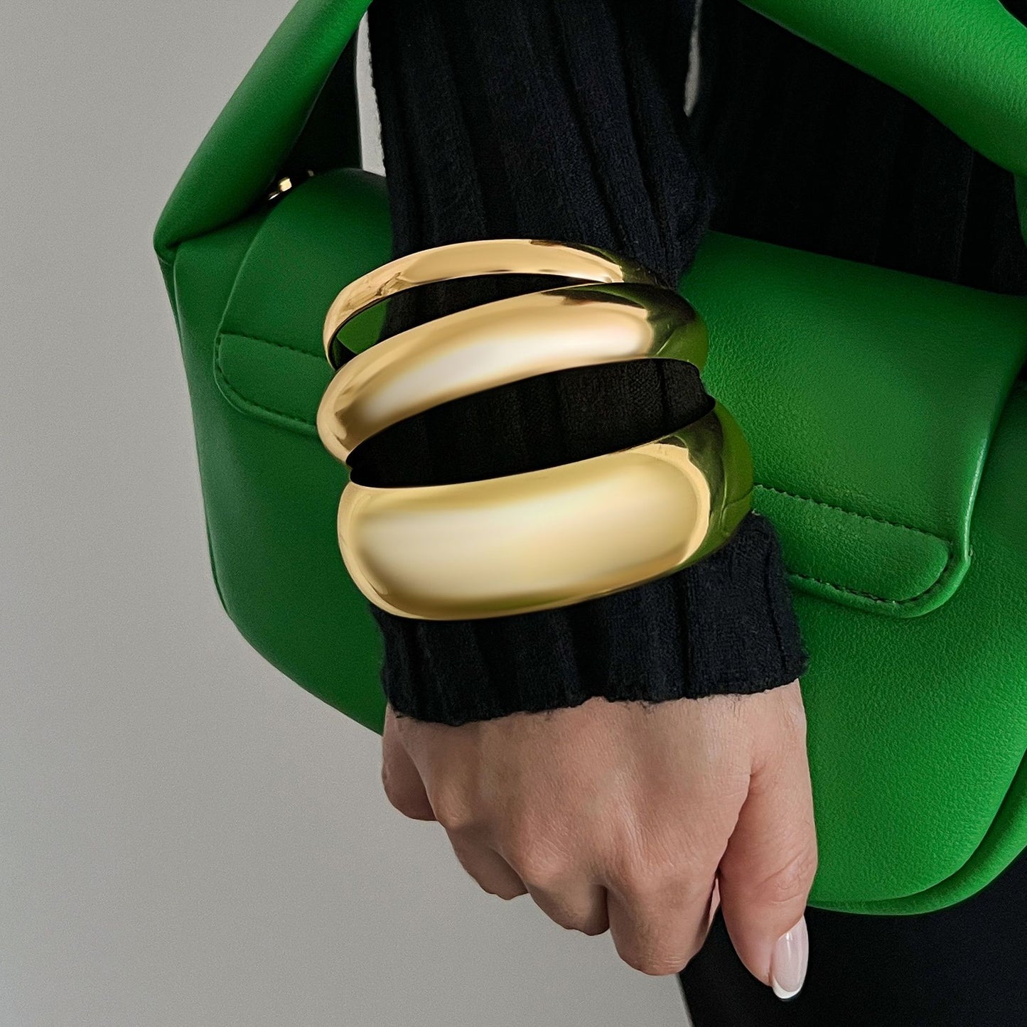 Cross-Border Metal Bracelet Set Wide & Stylish