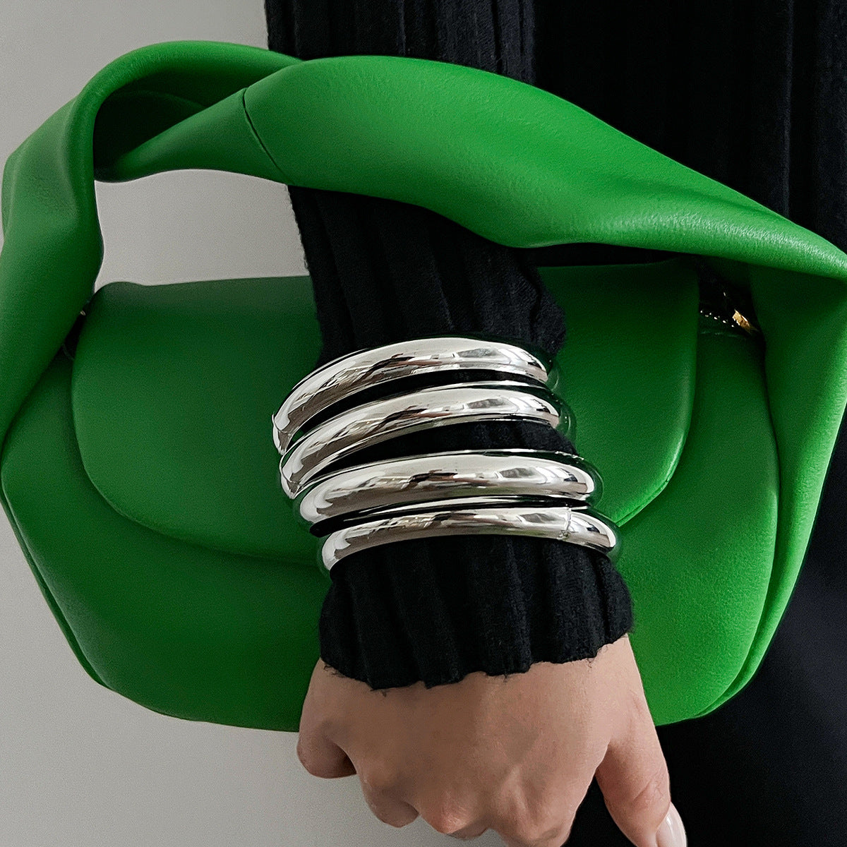 Cross-Border Metal Bracelet Set Wide & Stylish