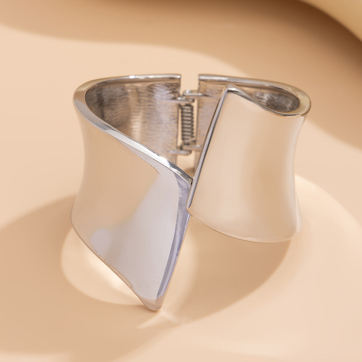 Glossy Irregular Metal Open Bracelet