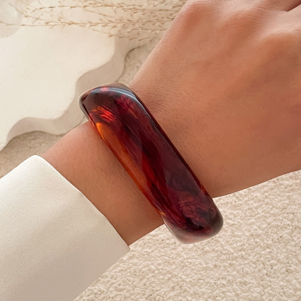 European INS Style Acrylic Bracelet Irregular & Bold Design