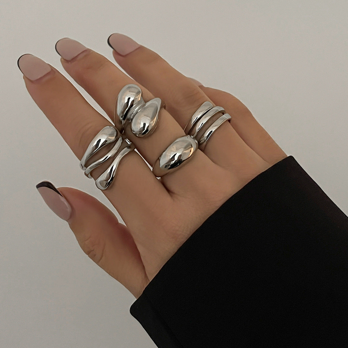 Statement Geometric Metal Bracelet Bold & Glossy