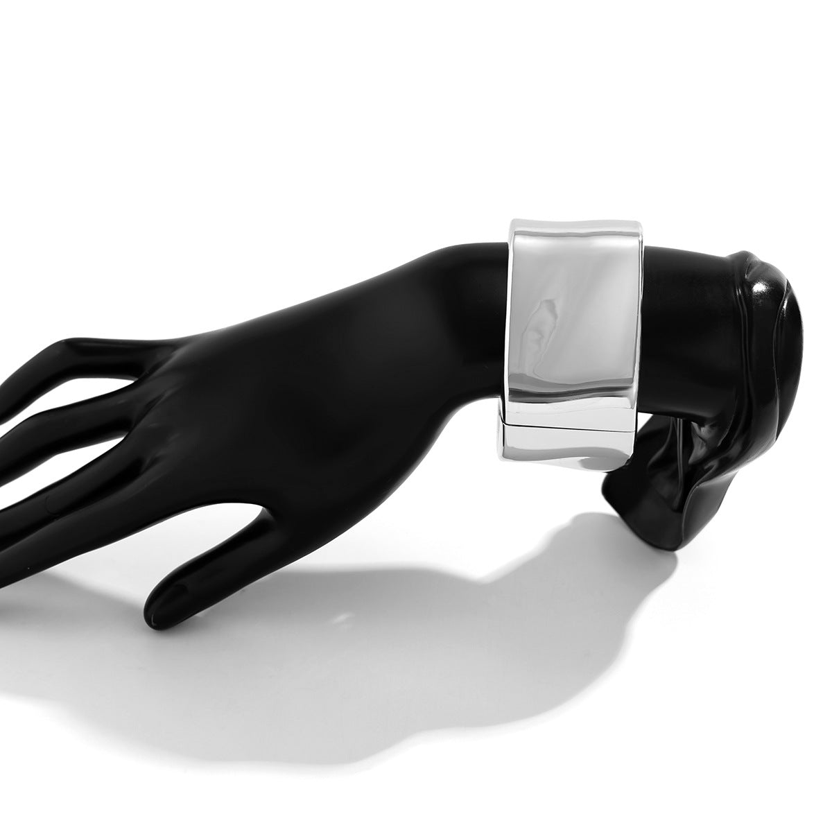 Glossy Irregular Metal Open Bracelet