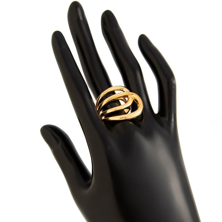 Glossy Irregular Metal Open Bracelet