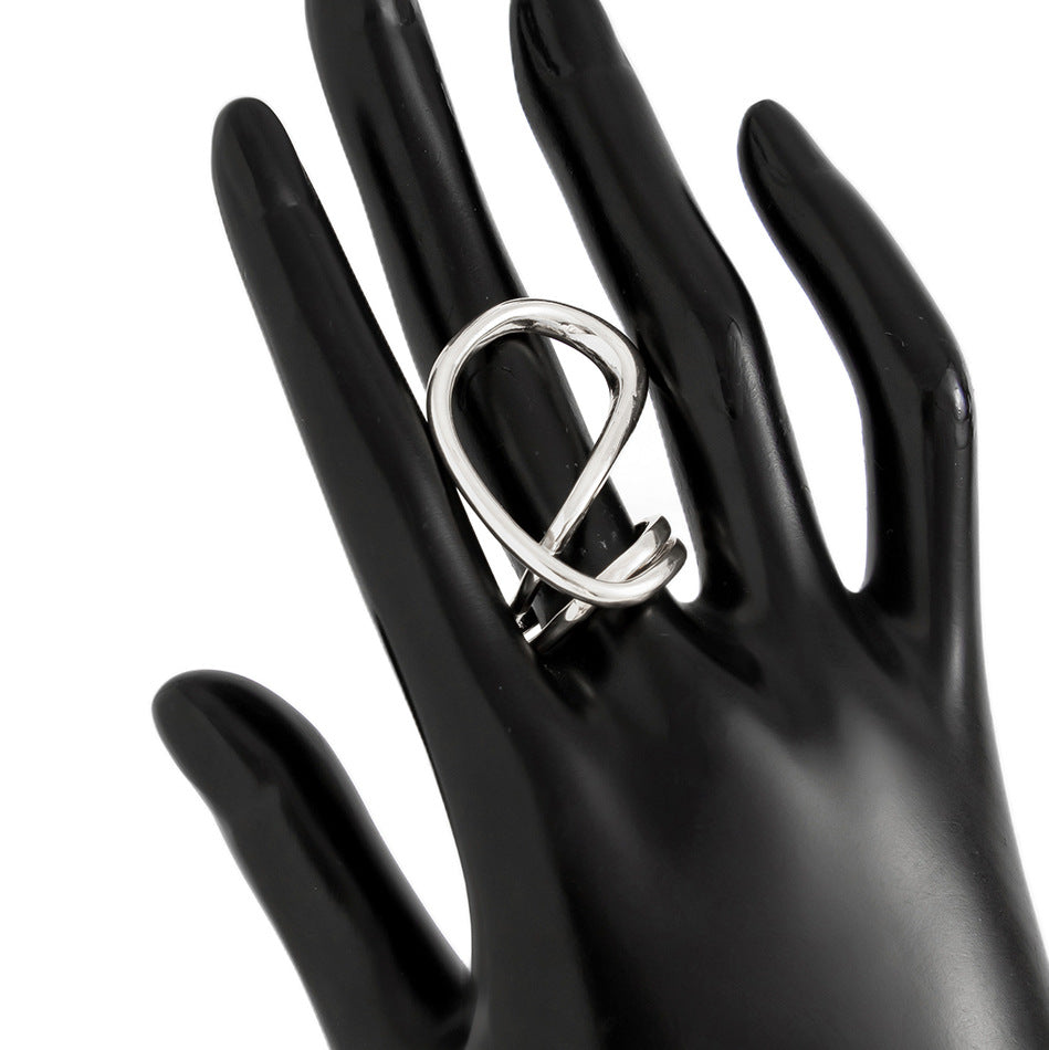 Glossy Irregular Metal Open Bracelet