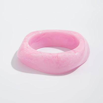 European INS Style Acrylic Bracelet  Irregular & Bold Design