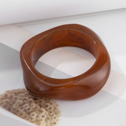 European INS Style Acrylic Bracelet  Irregular & Bold Design