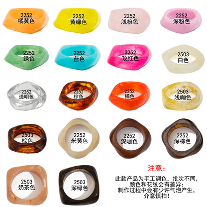 European INS Style Acrylic Bracelet  Irregular & Bold Design